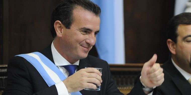 El Gobernador, de buen ánimo.