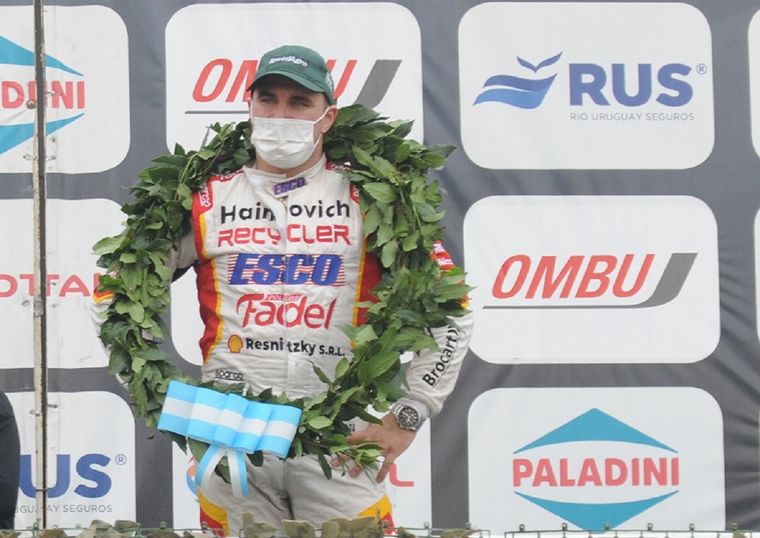 Mariano Werner, en el podio de Buenos Aires. Foto: Prensa Turismo Nacional