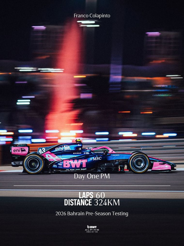Franco Colapinto terminó en el 9° lugar en el primer día de ensayos en Baréin. Franco Colapinto terminó en el 9° lugar en el primer día de ensayos en Baréin.
