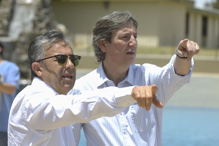 Alfredo Cornejo y Emir Félix, dirigentes políticos importantes de Mendoza. Imagen de archivo