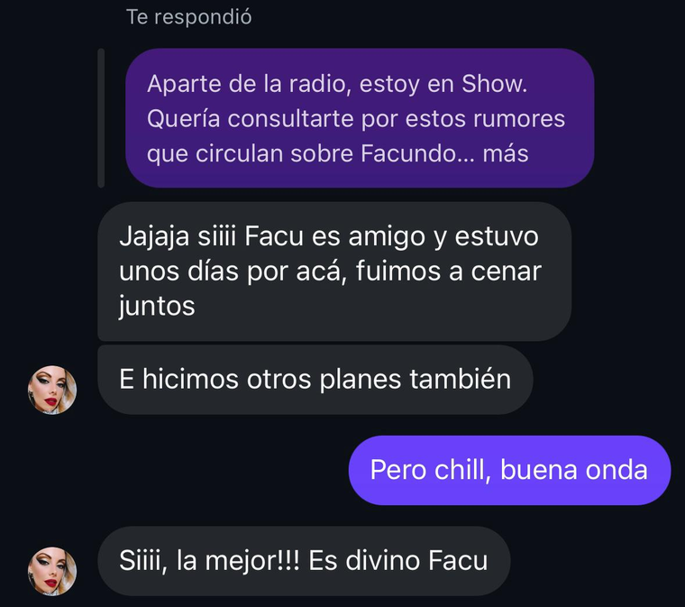 Gisela Bernal desmintió los rumores. Gisela Bernal desmintió los rumores.