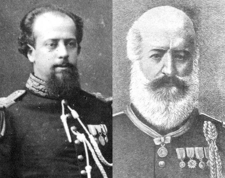 Julio Argentino Roca y su padre, José Segundo Roca