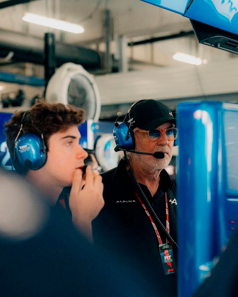 Briatore bancó a Colapinto a pesar de su accidente en la qualy. Foto: @briatoreflavio