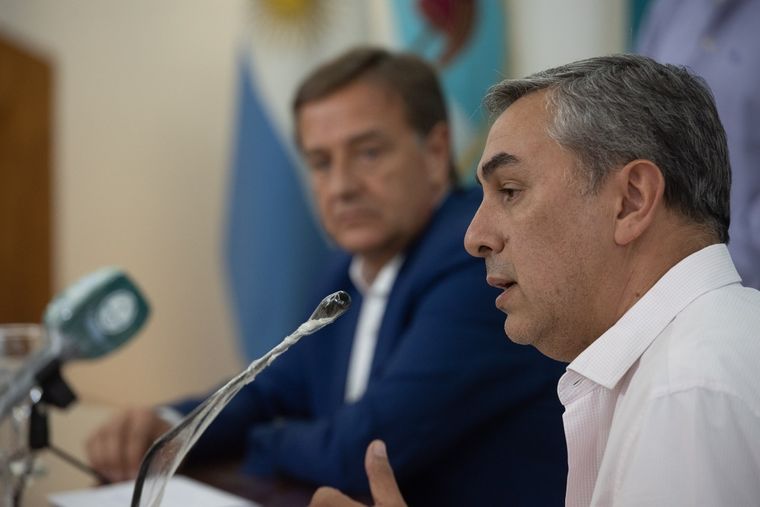 Enrique Vaquié y Rodolfo Suarez Foto: Gobierno de Mendoza