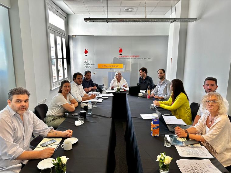 Carrió junto a los referentes de la CC Foto: Coalición Cívica