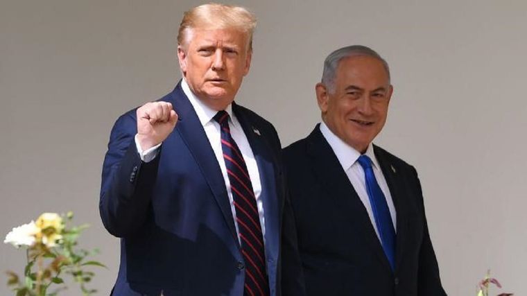 Donald Trump y Benjamin Netanyahu. Foto: GETTY Images