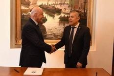 Ciácera junto a Alfredo Cornejo.