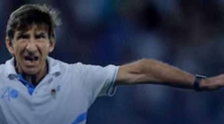 La imagen del brazo de Gustavo Costas. La imagen del brazo de Gustavo Costas.