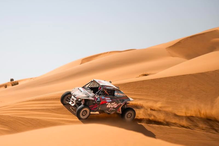Un argentino se lució en el inicio de la crono del Dakar. Foto: Instagram