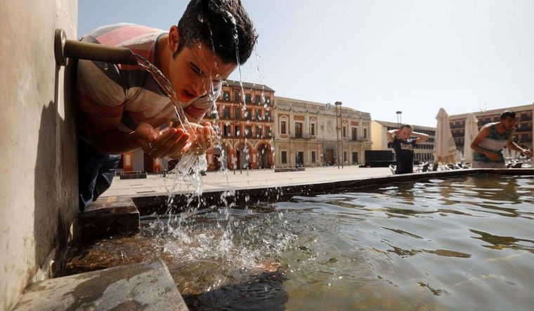 La ola de calor castiga a Europa. Foto: Efe.