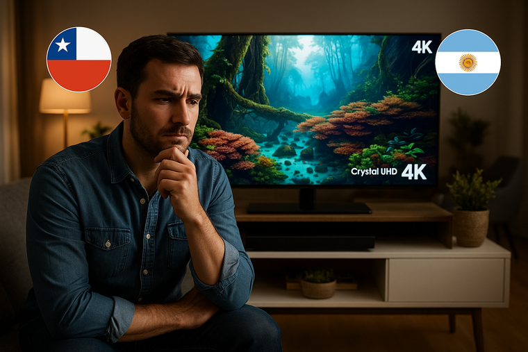 Duda frente a la pantalla: cada vez más mendocinos se preguntan si conviene cruzar a Chile para comprar el Smart TV Samsung de 75’’.