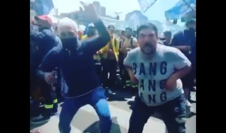 Los sindicalistas hicieron su propio show en el Día de la Lealtad