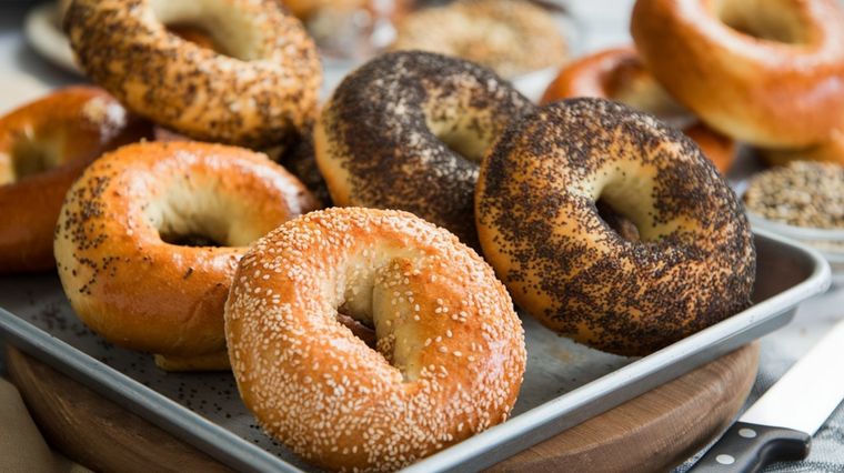 Receta de bagels para desayuno o brunch: irresistibles y caseros.