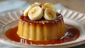 Receta de flan de banana saludable Receta de flan de banana saludable