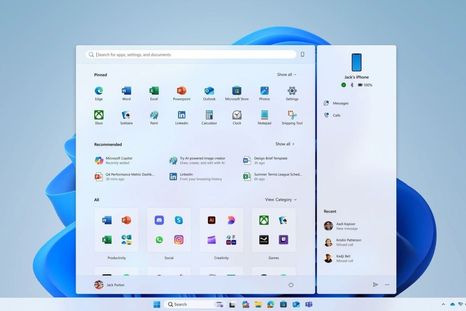 Microsoft ya muestra el nuevo menú de inicio de Windows 11 con inteligencia artificial. Foto Dpa Microsoft ya muestra el nuevo menú de inicio de Windows 11 con inteligencia artificial. Foto Dpa