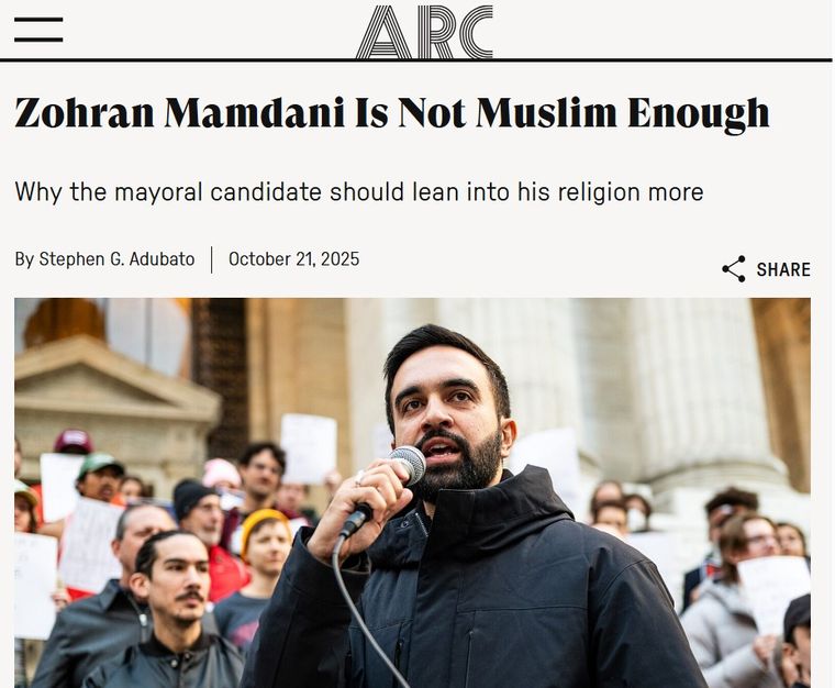 El medio digital ARC con un titular de lo más crítico contra Mamdani. Foto: Google El medio digital ARC con un titular de lo más crítico contra Mamdani. Foto: Google