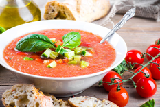 Probá la sopa fría más rica.