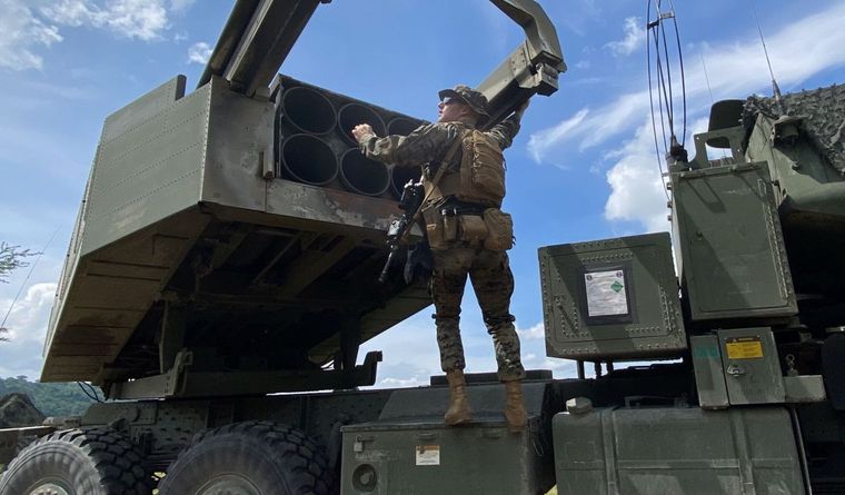 Himars USA envía más misiles del sistema HImars. Foto: Efe.