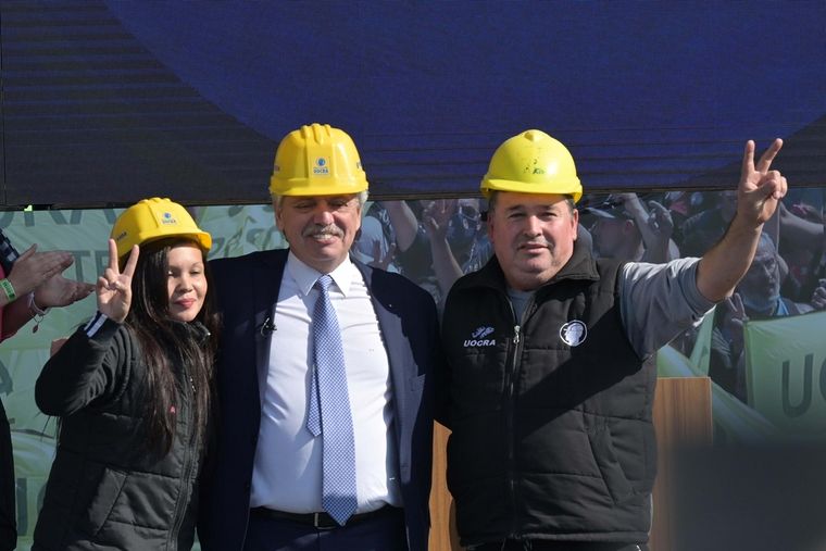 El encuentro de este viernes la UOCRA. Foto: TELAM