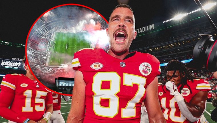 El jugador de fútbol americano habló sobre los shows de su pareja.