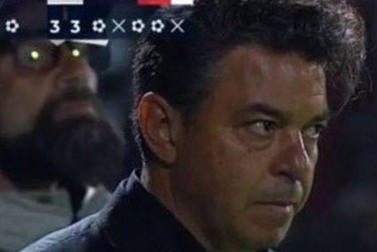 Gallardo, muy enojado tras la derrota de River con Patronato.