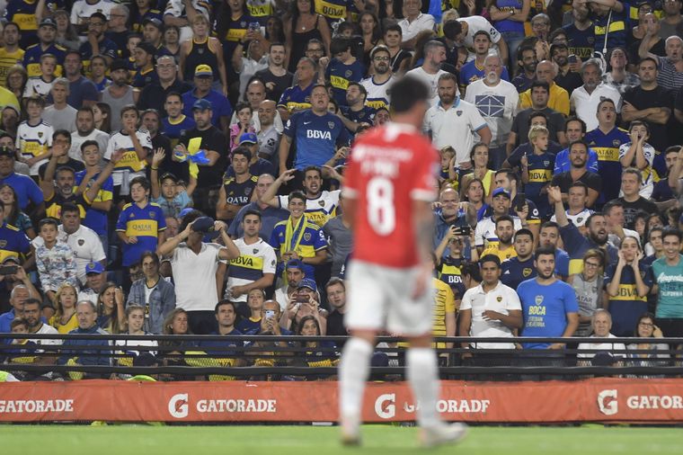 Pablo Pérez no fue bien recibido en La Boca. Télam Foto: Télam