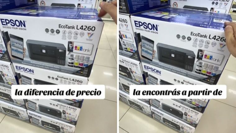 Mostró una comparación entre los precios en Argentina y los de esta ciudad de Paraguay Foto: Captura de pantalla