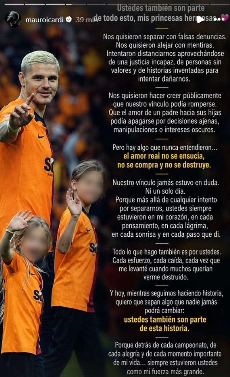 Mauro Icardi realizó un fuerte descargo. Mauro Icardi realizó un fuerte descargo.