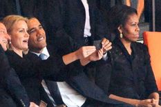 la autofoto de obama con la rubia danesa y los celos de michelle