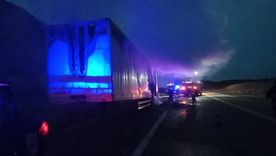 Un camión con gaseosas se incendió en la Ruta 7 Un camión con gaseosas se incendió en la Ruta 7
