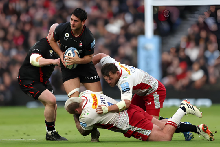 El mendocino Juan Martín González se luce en la Premiership Foto: A pleno Rugby