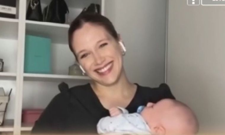 Barbie Vélez presentó a su hijo Salvador en televisión La hija de Nazarena Vélez mostró al niño en LAM Foto: Captura de TV