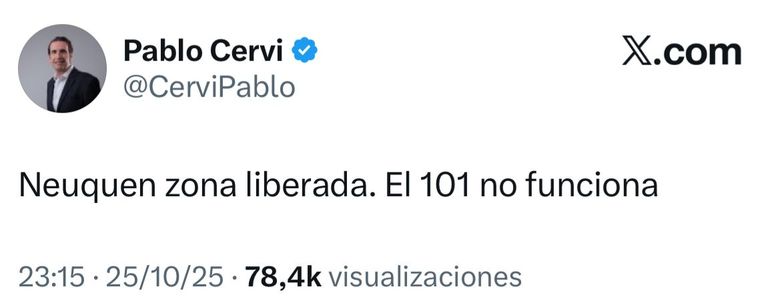 Pablo Cervi denunció una violenta entradera a su casa en la previa a las elecciones. Pablo Cervi denunció una violenta entradera a su casa en la previa a las elecciones.