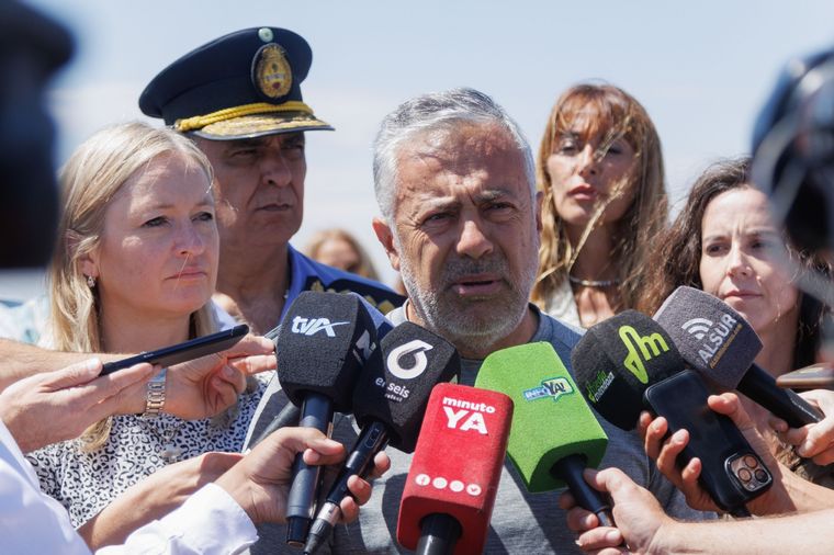 Alfredo Cornejo, este jueves en San Rafael Foto: Gobierno de Mendoza