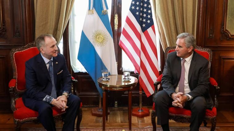 Quirno se reunió con el embajador de EE.UU, Peter Lamelas Quirno se reunió con el embajador de EE.UU, Peter Lamelas