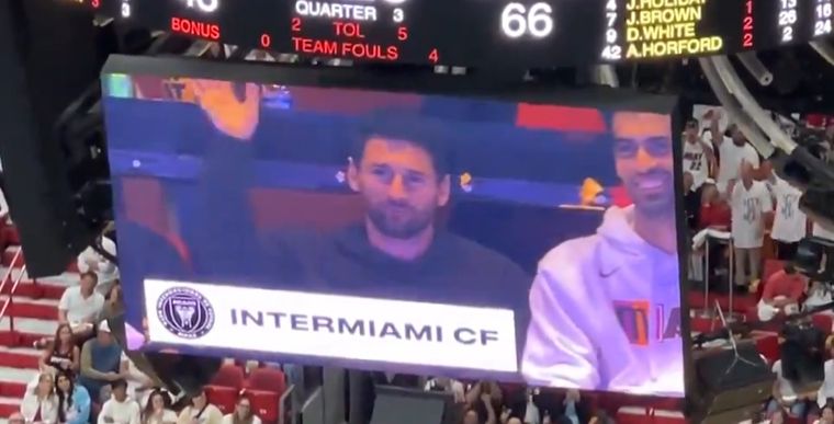 El GOAT recibió la ovación de los presentes.