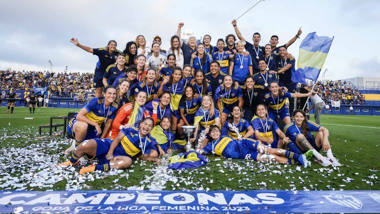 Las Gladiadoras gritaron campeón. Foto: Boca Juniors femenino