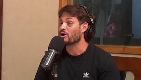 Lucas Román y un claro moretón en su rostro. Lucas Román y un claro moretón en su rostro.