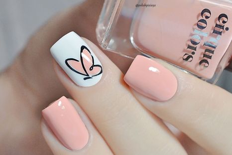 Uñas cortas en colores pasteles la tendencia para finalizar el año