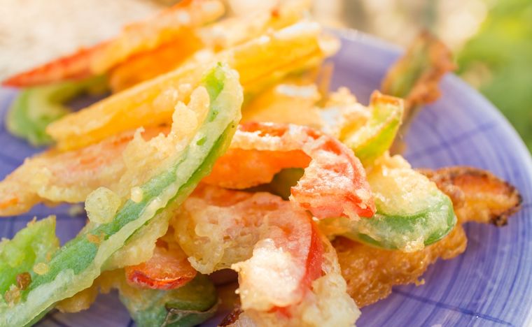 Tempura de vegetales Una preparación exquisita para hacer en pocos minutos Foto: Shutterstock