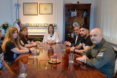 Alejandra Monteoliva se reunió con familiares de Nahuel Gallo