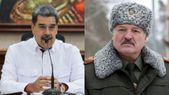 Nicolás Maduro y Alexandr Lukashenko. Nicolás Maduro y Alexandr Lukashenko.