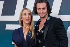 Aaron Taylor Johnson y su esposa, Sam Taylor Wood.