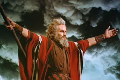 MDZol | Charlton Heston como Moisés en la epopeya bíblica Los diez mandamientos. Foto: BBC