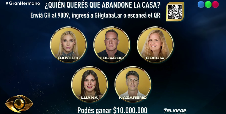 Placa de eliminación de Gran Hermano. Placa de eliminación de Gran Hermano. 