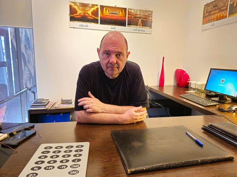 Carlos Rottemberg, desde su oficina en Mar del Plata Foto: Federico Bruno