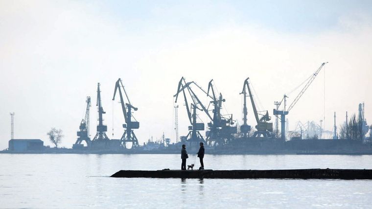 El puerto de Mariúpol ya está en manos rusas. Foto: TheJapanTimes.
