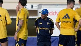 Miguel Ángel Russo durante la práctica de Boca en Miami.