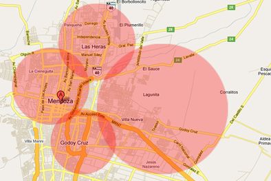 MDZol | La amplia zona del Gran Mendoza afectada por la contaminación. Foto: MDZ