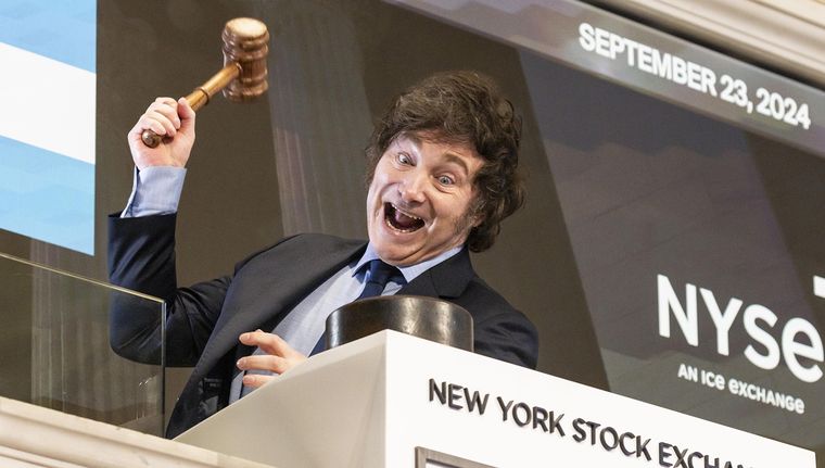 Javier Milei comenzó su gira en Estados Unidos. Foto: EFE